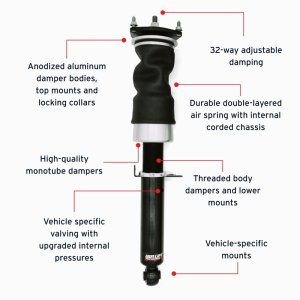 Nissan 370Z Air Suspension Kit - Front - Air Lift - 32-Level Adjustable Damping - `09-`20